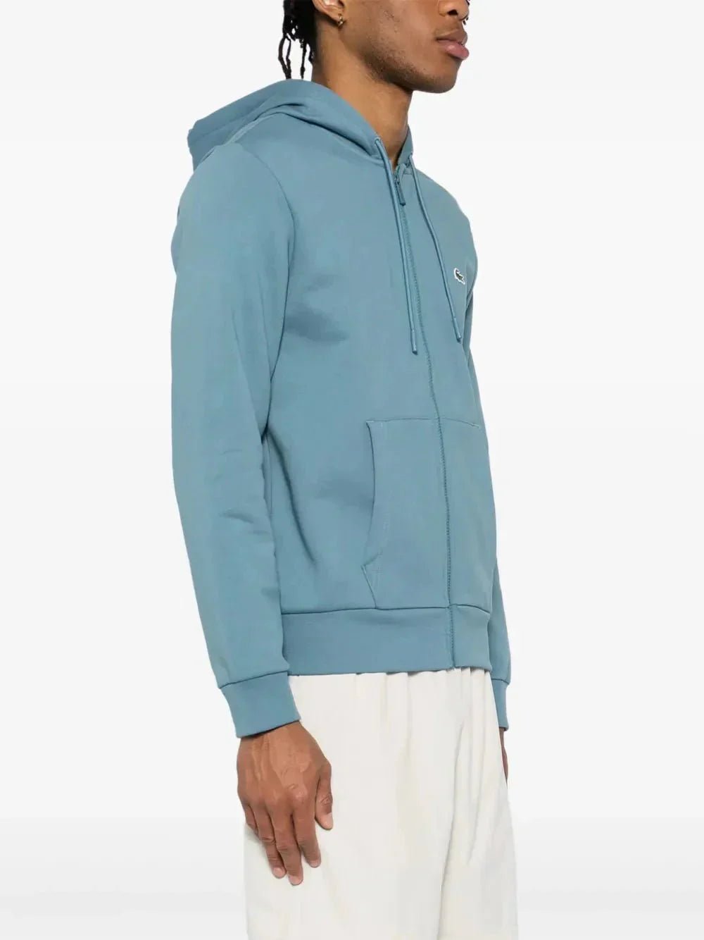 appliqué - logo zip - up hoodie - B30sneakers