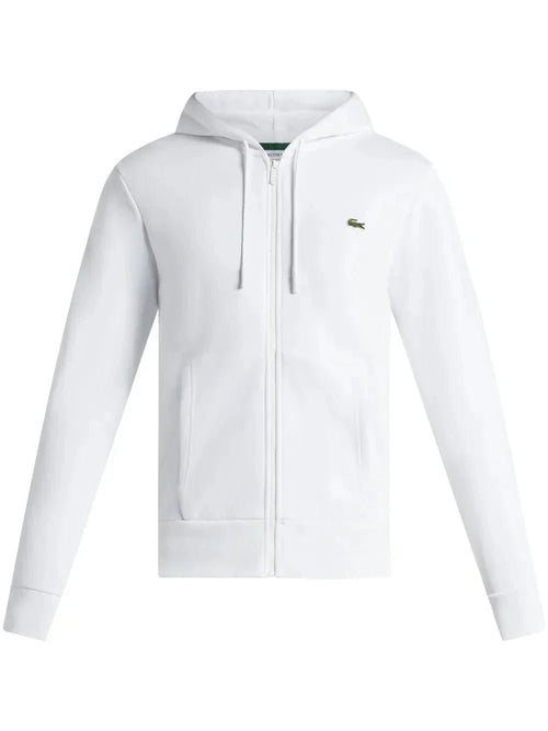 appliqué - logo zip - up hoodie - B30sneakers