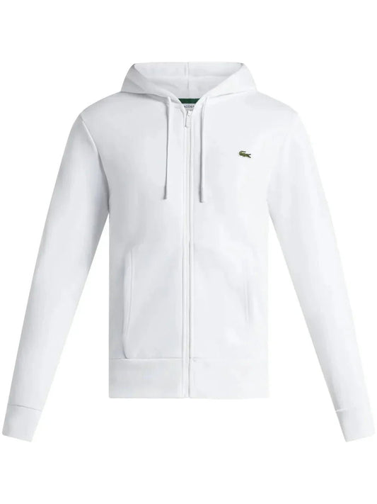 appliqué - logo zip - up hoodie - B30sneakers