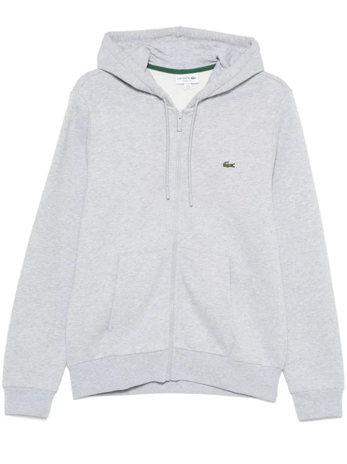 appliqué - logo zip - up hoodie - B30sneakers