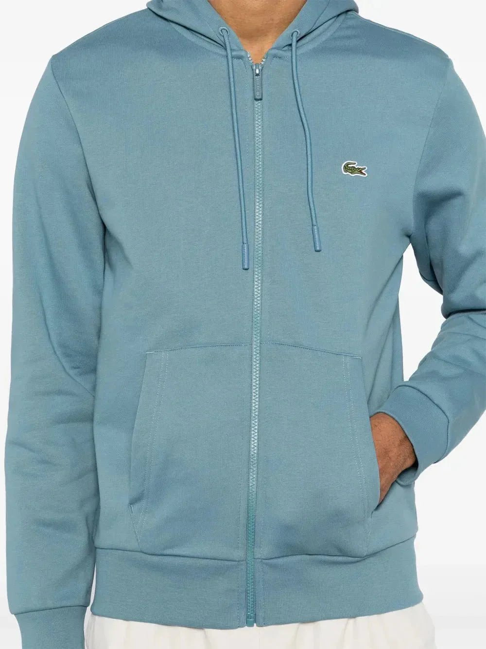 appliqué - logo zip - up hoodie - B30sneakers