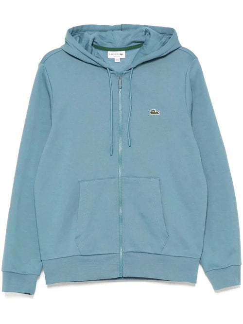 appliqué - logo zip - up hoodie - B30sneakers