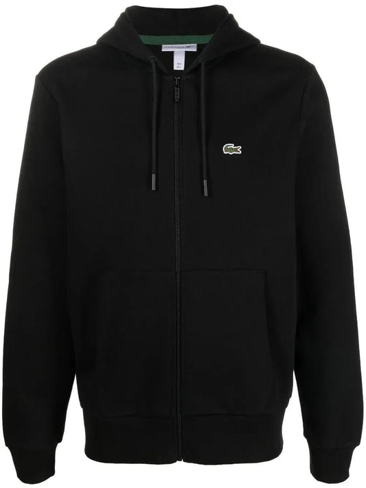 appliqué - logo zip - up hoodie - B30sneakers