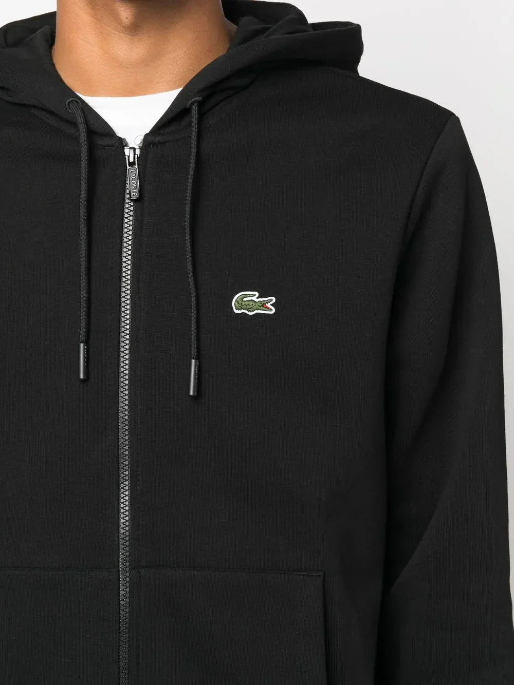 appliqué - logo zip - up hoodie - B30sneakers