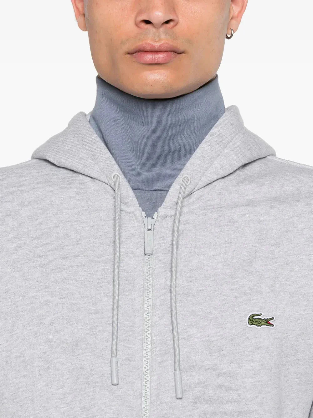 appliqué - logo zip - up hoodie - B30sneakers