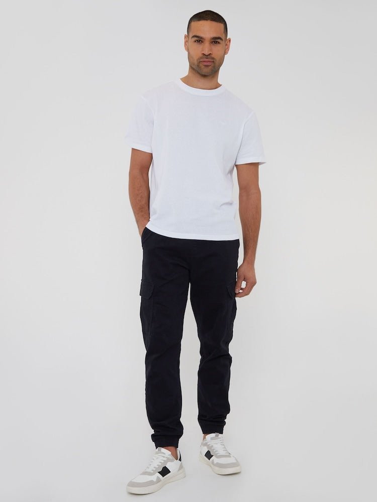 Black Cotton Jogger Style Cargo Trousers (Pack de 3) - B30sneakers