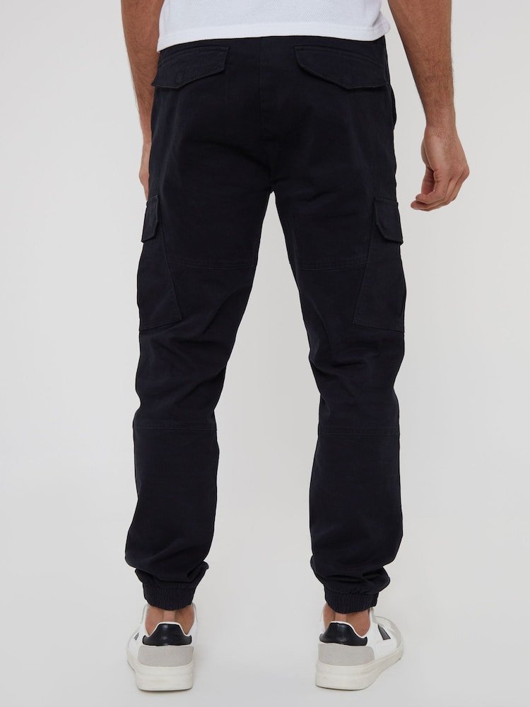 Black Cotton Jogger Style Cargo Trousers (Pack de 3) - B30sneakers