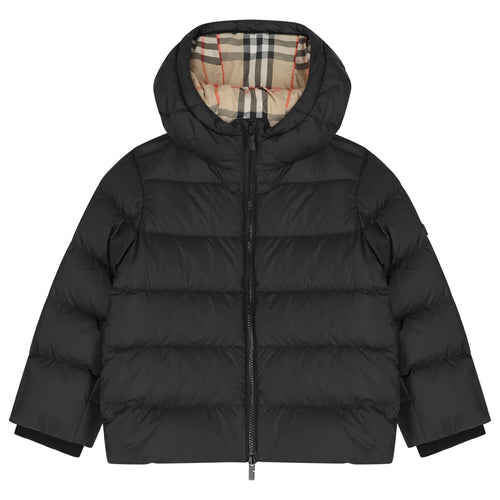 Burb Black Logo Padded Puffer Jacket puffer - B30sneakers