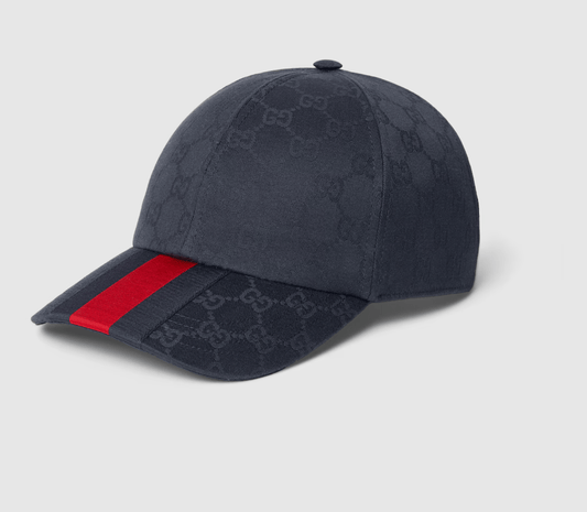 Casquette en coton GG avec bande Web - B30sneakers