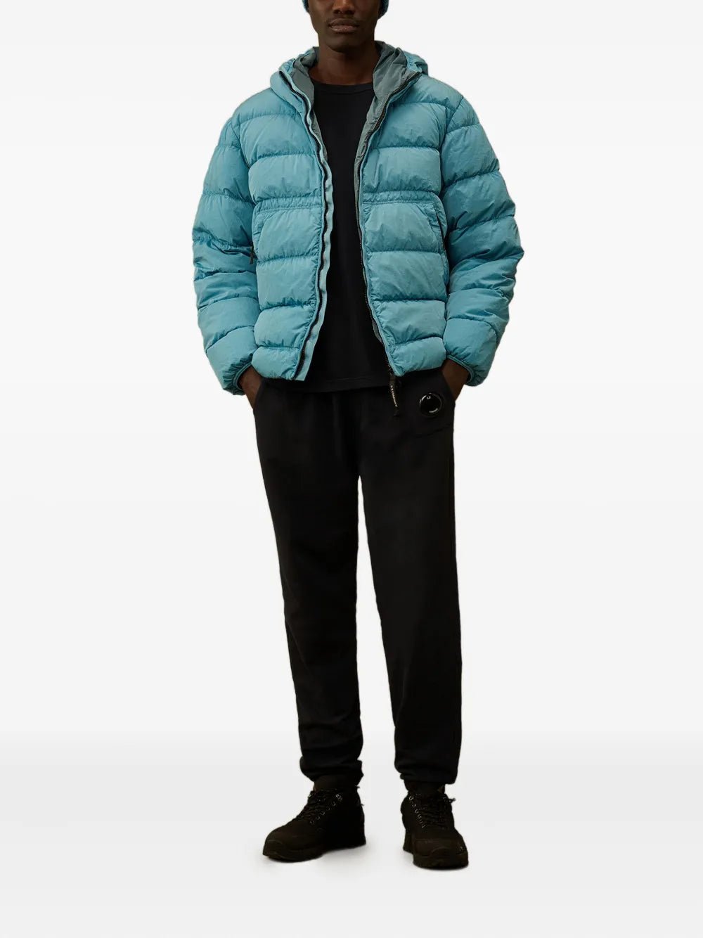 C.P. goggle - hood down jacket - B30sneakers