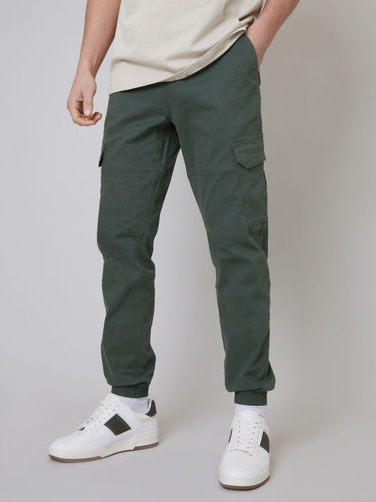 Green Cotton Jogger Style Cargo Trousers (Pack de 3) - B30sneakers