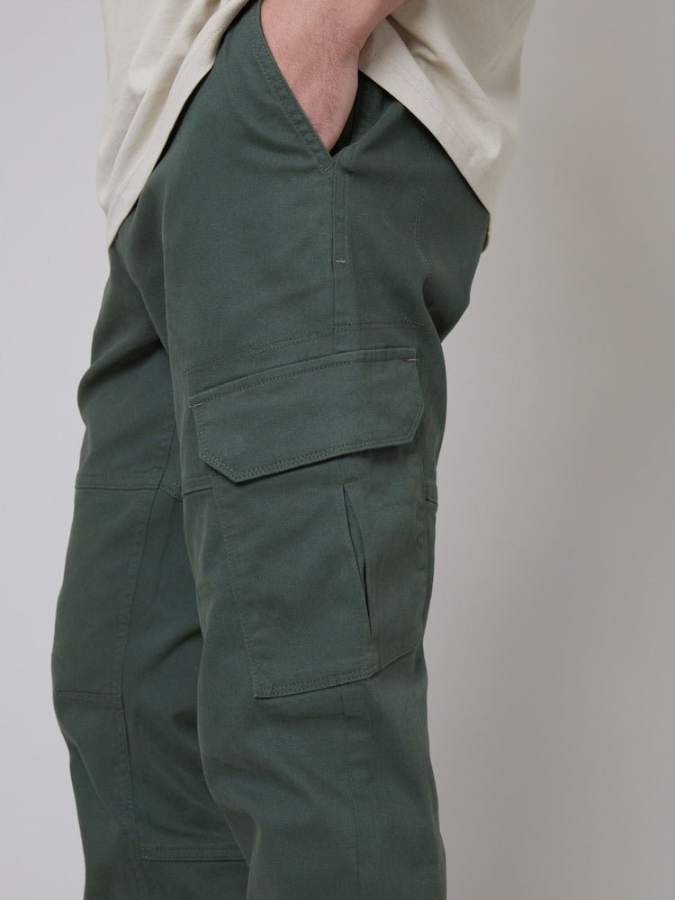 Green Cotton Jogger Style Cargo Trousers (Pack de 3) - B30sneakers
