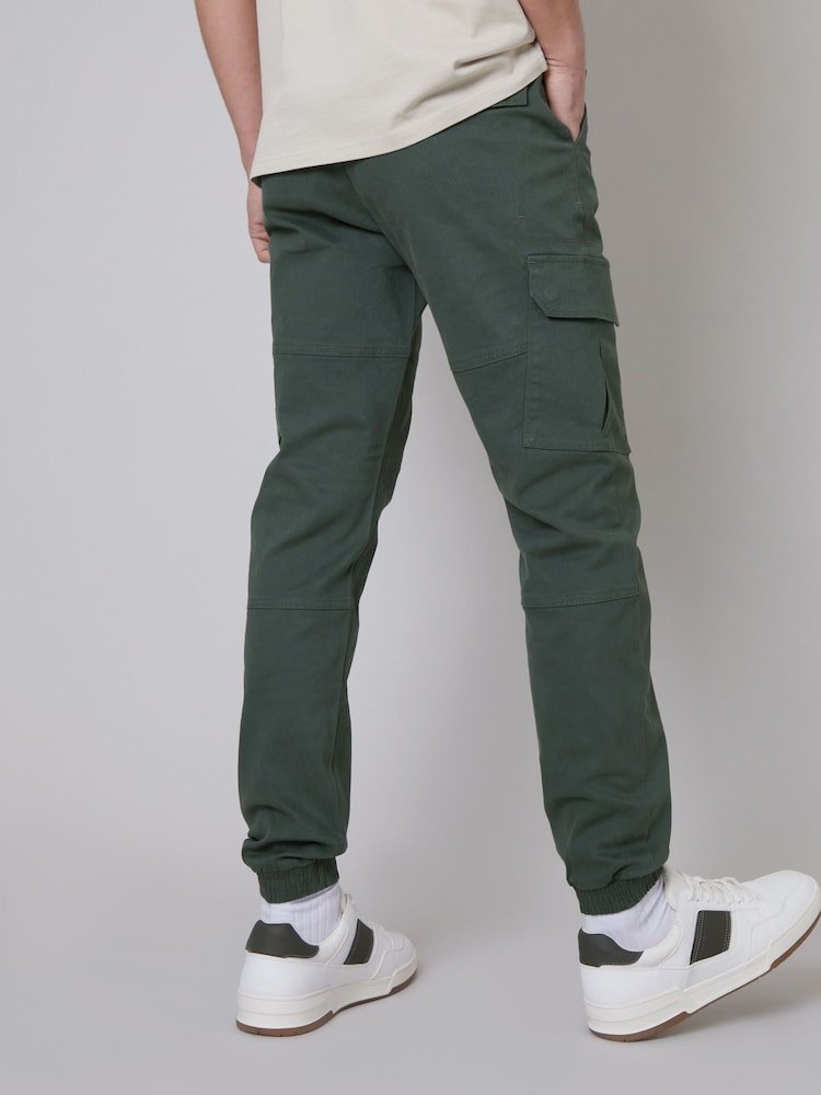 Green Cotton Jogger Style Cargo Trousers (Pack de 3) - B30sneakers