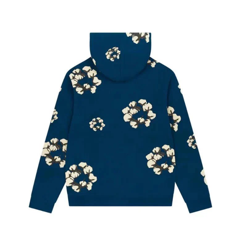 HOODIE CACTUS TEARS WREATH NAVY BLUE - B30sneakers