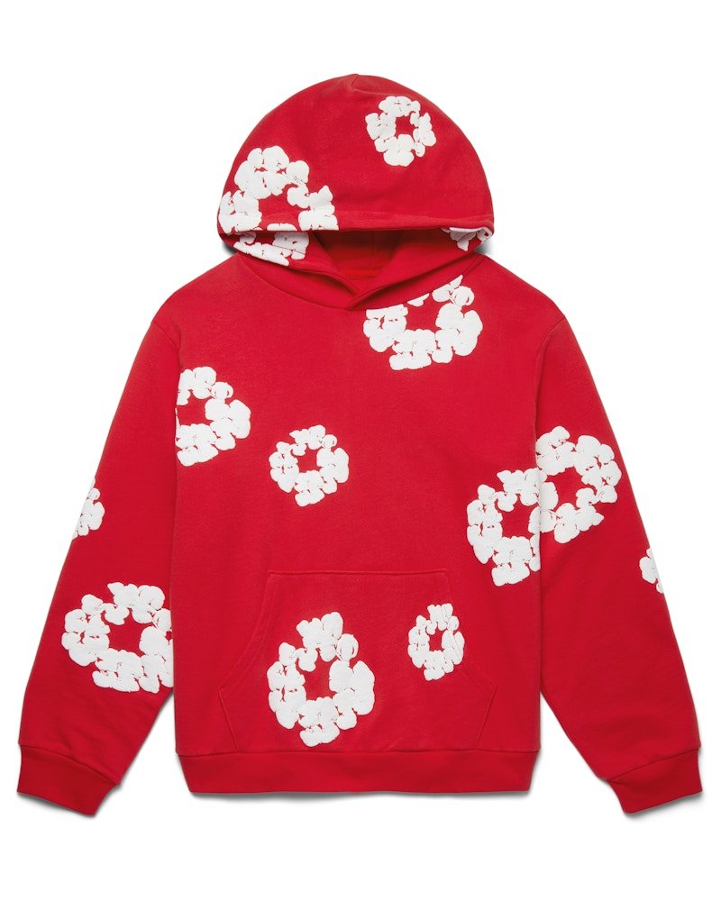 HOODIE COTTON WREATH RED - B30sneakers