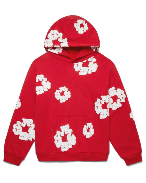 HOODIE COTTON WREATH RED - B30sneakers