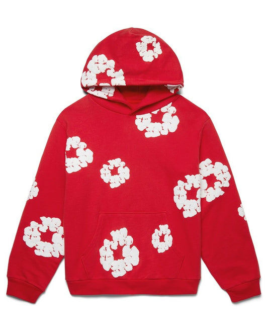 HOODIE COTTON WREATH RED - B30sneakers