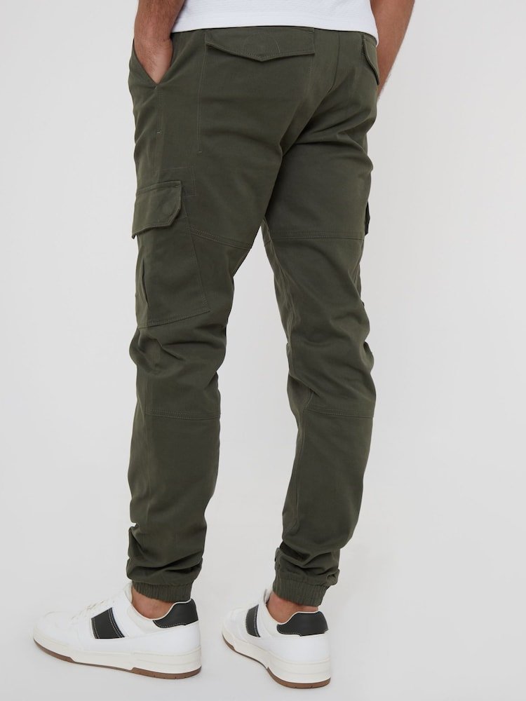 Khaki Cotton Jogger Style Cargo Trousers (Pack de 3) - B30sneakers