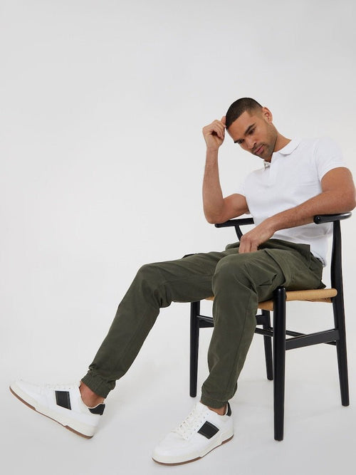 Khaki Cotton Jogger Style Cargo Trousers (Pack de 3) - B30sneakers