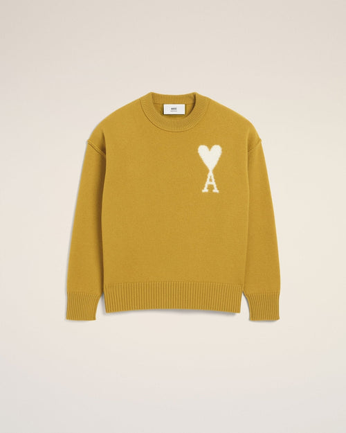 MUSTARD WOOL AMI SWEATER - B30sneakers