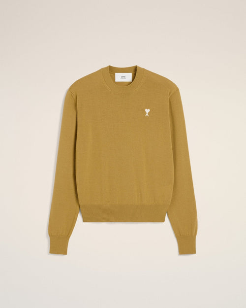 MUSTARD WOOL CREW NECK SWEATER - B30sneakers