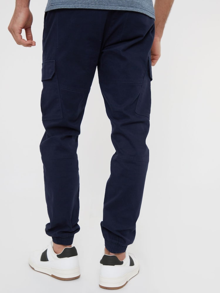 Navy Cotton Jogger Style Cargo Trousers (Pack de 3) - B30sneakers