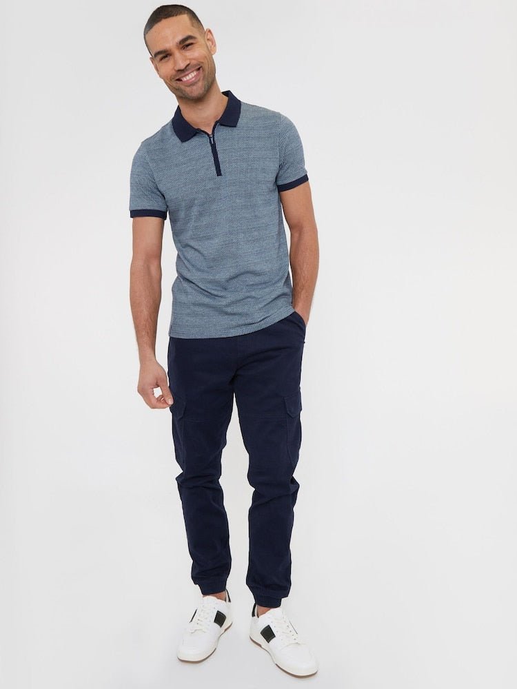 Navy Cotton Jogger Style Cargo Trousers (Pack de 3) - B30sneakers