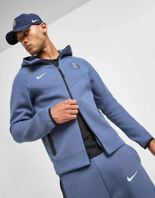Nike Paris Saint Germain Tech Fleece Full Zip Hoodie - B30sneakers