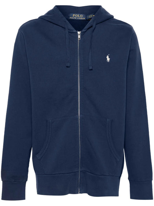 Polo Pony - embroidered cotton hoodie - B30sneakers