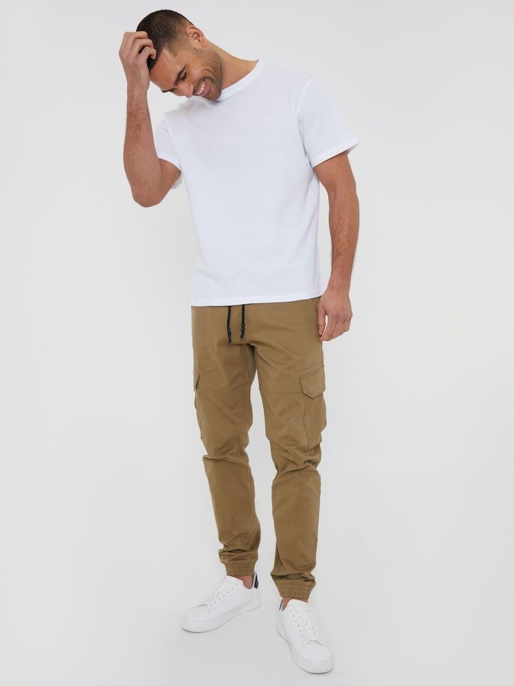 Stone Cotton Jogger Style Cargo Trousers (Pack de 3) - B30sneakers