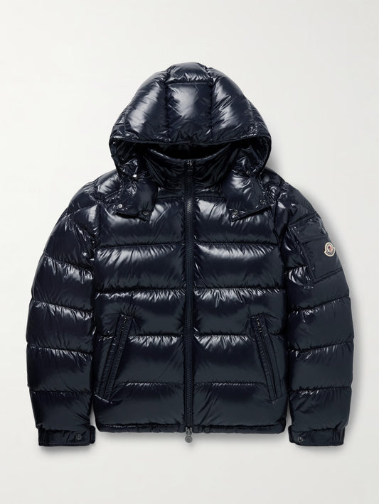 Moncler Maya Logo-Appliquéd Quilted Nylon Hooded Down Jacket