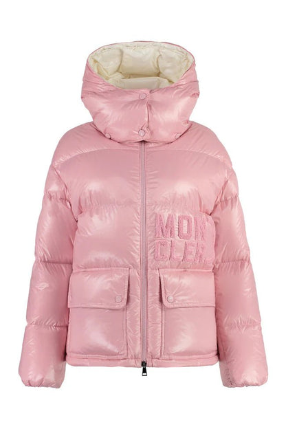 Abbaye hooded nylon down jacket - B30sneakers