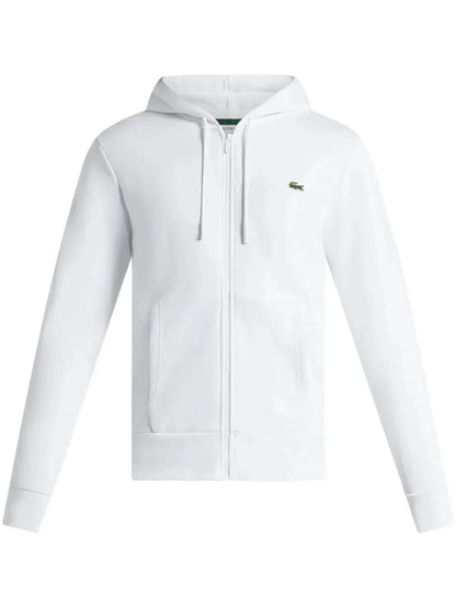 appliqué - logo zip - up hoodie - B30sneakers