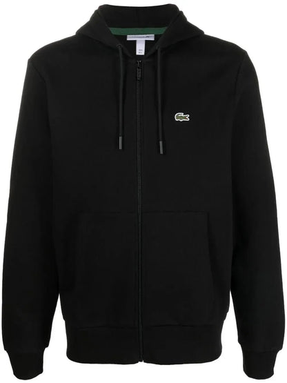 appliqué - logo zip - up hoodie - B30sneakers