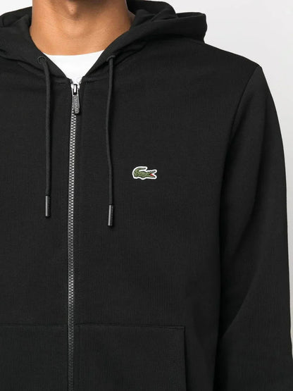appliqué - logo zip - up hoodie - B30sneakers