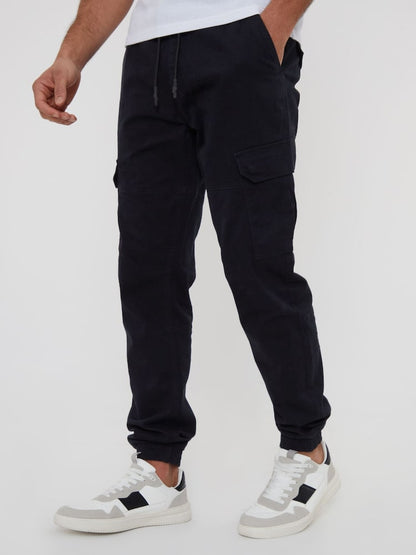 Black Cotton Jogger Style Cargo Trousers (Pack de 3) - B30sneakers