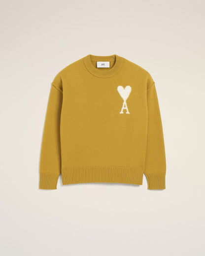 MUSTARD WOOL AMI SWEATER - B30sneakers