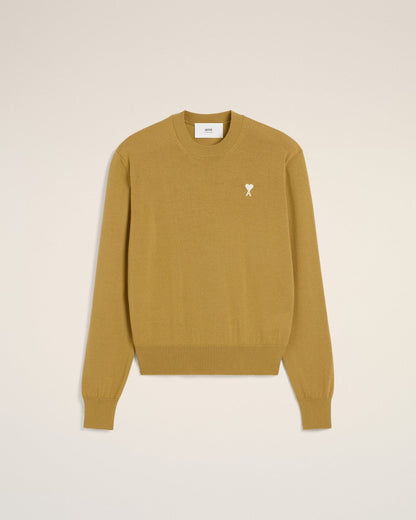MUSTARD WOOL CREW NECK SWEATER - B30sneakers