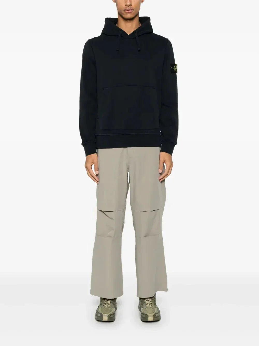 Stone hoodie à patch Compass - B30sneakers