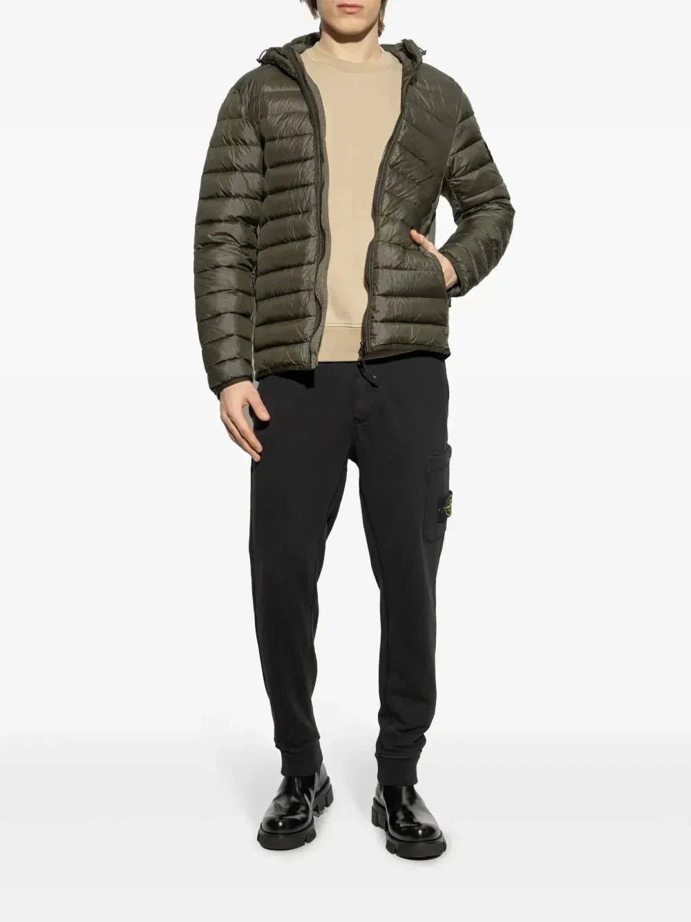 Stone sweat en coton à patch Compass - B30sneakers
